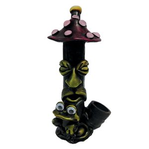 HAND CRAFTED MEDIUM PIPE- SHROOM MAN FROG