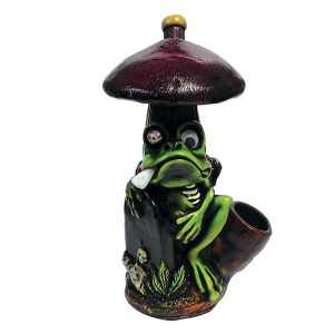 HAND CRAFTED MEDIUM PIPE- ZOMBIE FROG ROOM