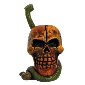 HAND CRAFTED MEDIUM PIPE- SKULL SNAKE 1