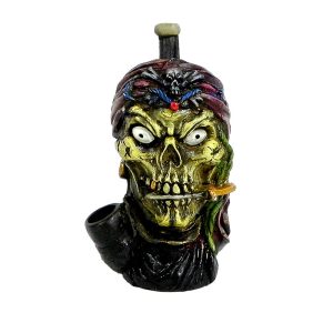 HAND CRAFTED MEDIUM PIPESWASHBUCKLER SKULL