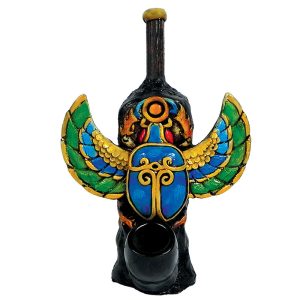HAND CRAFTED MEDIUM PIPE - SCARAB