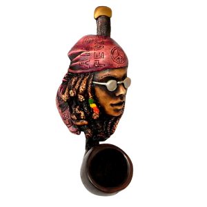 HAND CRAFTED SMALL PIPE - BANDANA GIRL