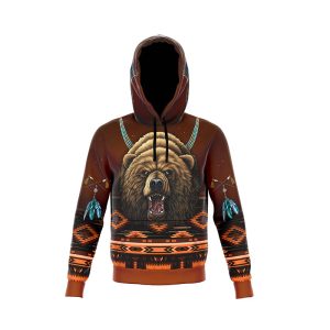 Bear Pendant, Graphic Designer Hoodie - Pullover, 3XL-5XL