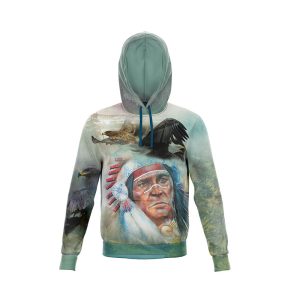 Chief Soaring Eagle, Graphic Designer Hoodie - Pullover, 3XL