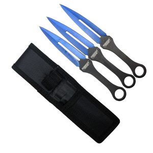 3PC T-K SET, 7" Blue Blade, Black Handle-13741
