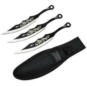 7" 3 IN 1 , Two Tone Blade with Dragon Print T-K