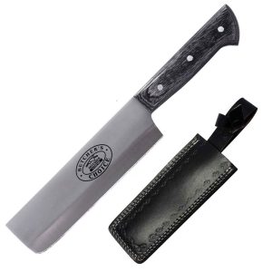 12.5" Butucher Knife , 5" Black Wood Handle - 13859