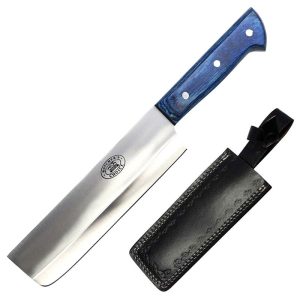 12.5" Butucher Knife , 5"  Blue Wood Handle -13861