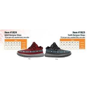 Grey, Youth Printed Athletic Shoes, (4.5 - 10)