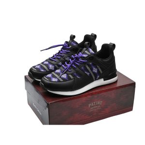 Purple, Designer Native Print Athletic Shoes
