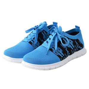 1686 Blue Designer Native Print Athletic Youth Shoes