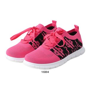 1686 Pink Designer Native Print Athletic Youth Shoes