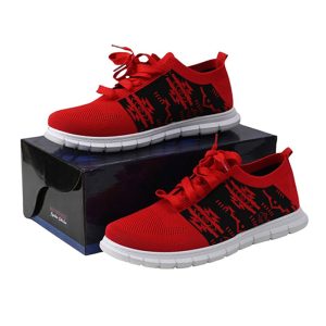 1828 Red Designer Native Print Athletic Shoes