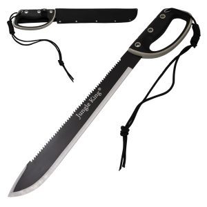 21 Inch Jungle King Machete Enclosed Handle (2562BK-GN)