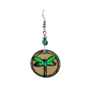 Acrylic Dragonfly Picture Earring (AP-DF-EAR)