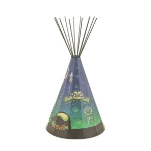 Modern Turtle Parchment Desk Teepee Lamp - Large (LP-10059)