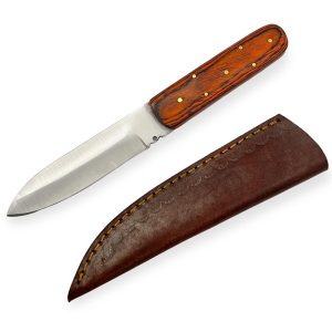 Red Hunting Knife 8.75 Inc Red Wood (PC-112)