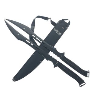 Tactical Master 27" Twin Tactical Machete Set (Black) (SF1078BK)