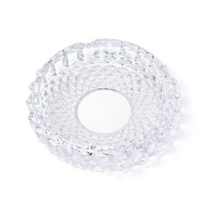 Glass Ash Tray Round-  SMKJ-075