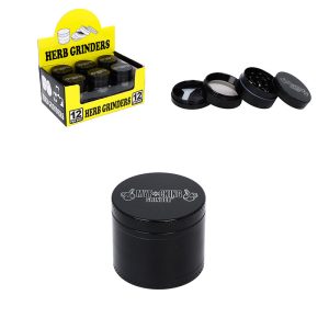 Grinder 4 Parts Printed Top Black Color- SMKZ-005