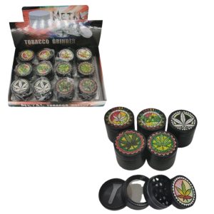 Grinder 4 Parts Top Printed in Black Color- SMKZ-047