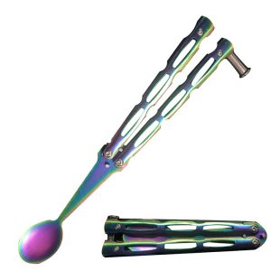 8.5" Spoon 3Cr13 S. Steel Iridescent Vented Handle - T205602C-4