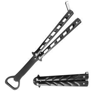 8.5" Bottle Opener 3Cr13 Stainless Steel black - T205604BK-6