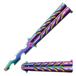 8.5" Tool 3Cr13 S. Steel Iridescent River Handle - T205605C-7