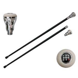 36.5″ Shift Knob Style Walking Cane – Sport – White - T28102WT