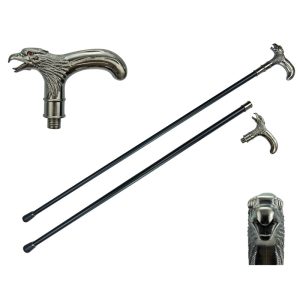 35" Eagle Walking Cane with Zinc Handle - T28233