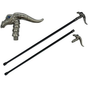 37" Walking Cane with Zinc Handle - T28246