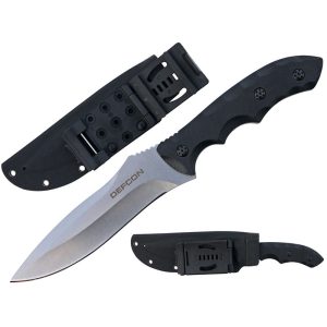 11.3" D2 Tool Steel Full Tang Stone wash Blade w/ Snap Sheath - TD002SL