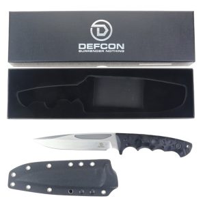 11.8" D2 Tool Steel Full Tang Blade w/ Snap Sheath - TD008