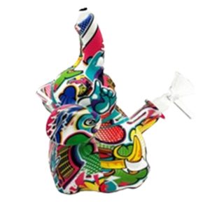 6" Silicone Bong - SMKJ-113-B