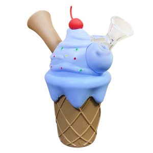 6" Silicone Bong - SMKJ-133-Blue