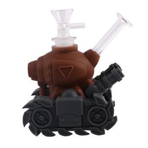 6" Silicone Bong -SMKJ-137-Brown