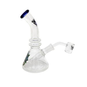 6.3" Xtreme Glass Bong W logo - Dark Blue  (C2671 Dark Blue)