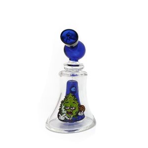 5.7" M Glass Bong W logo - Dark Blue (C2674 Dark Blue)