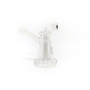 5.7" M Glass Bong W logo - White  (C2676 White)