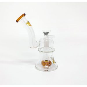 6.9" Xtreme Glass Bong W logo - Dark Amber  (C2678 Dark Amber)