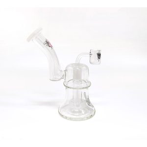 6.9" Xtreme Glass Bong W logo - White  (C2678 White)