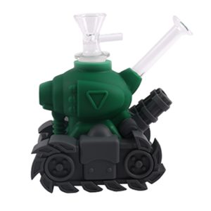 6" Silicone Bong -SMKJ-137-Green