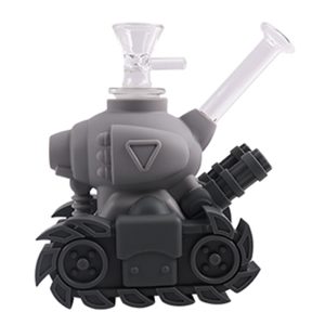 6" Silicone Bong -SMKJ-137-Grey