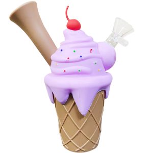 6" Silicone Bong - SMKJ-133-Light Pink