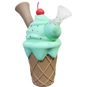 6" Silicone Bong - SMKJ-133-Green