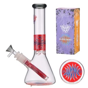 10" Glass Bong - Xtreme K04-Red Cherry