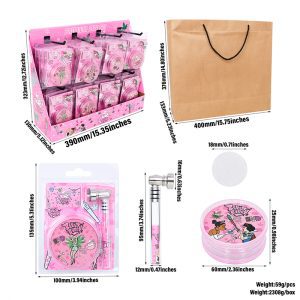 Smoking Pipe and Grinder Set -D -  SMKZ-018