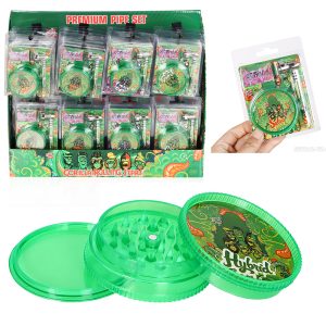 Smoking Pipe and Grinder Set -A SMKZ-018