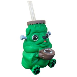 6" Silicone Bong - SMKJ-129- Green