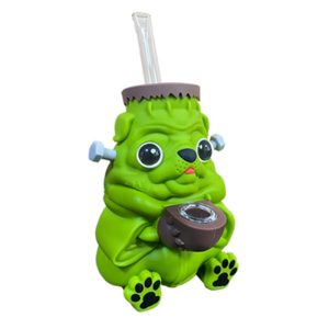 6" Silicone Bong - SMKJ-129- Light Green